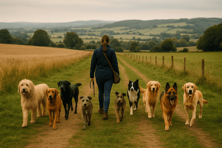 Reactive dog walks Cotswolds